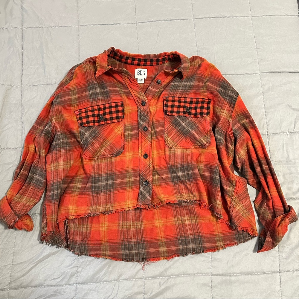 Cropped flannel